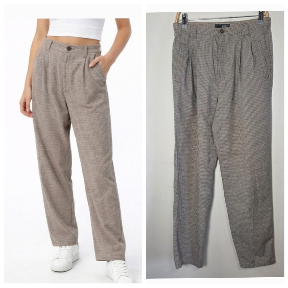 Vintage Lizwear Gingham Women's High Rise Pants